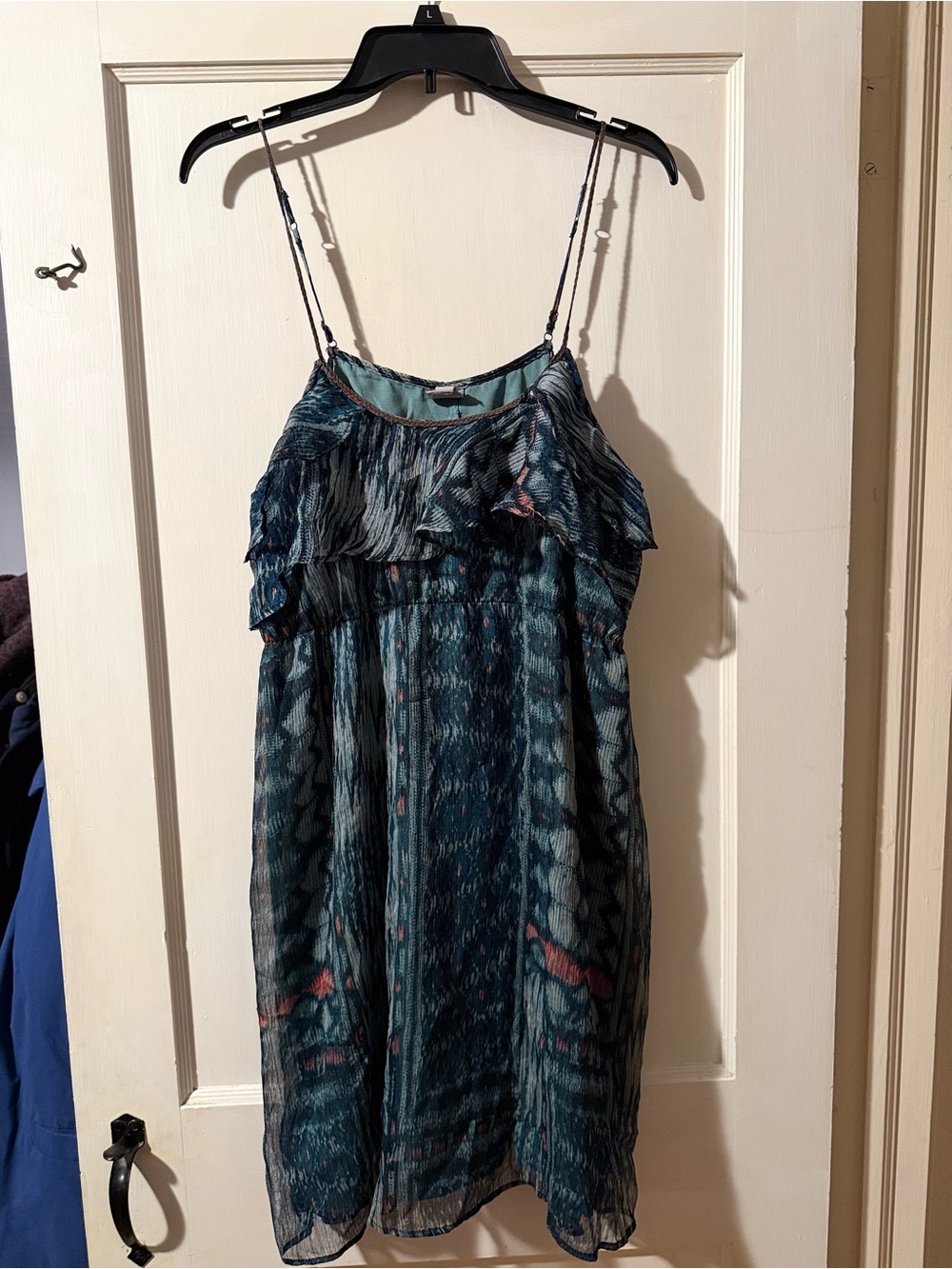 Converse Teal Spaghetti-Strap Mini Dress with Pink Accents